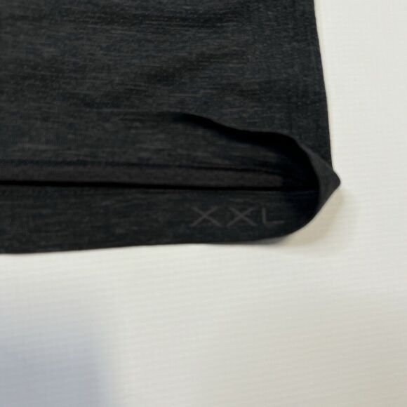 Lululemon Shirt Mens 2XL Metal Vent Performance Mesh Dot Gray Movement Medicine - Picture 8 of 10